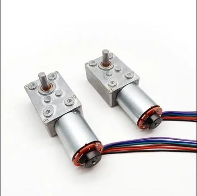 高トルクDCワームギアモーター 低速電源オフ 自動ロックモーター
