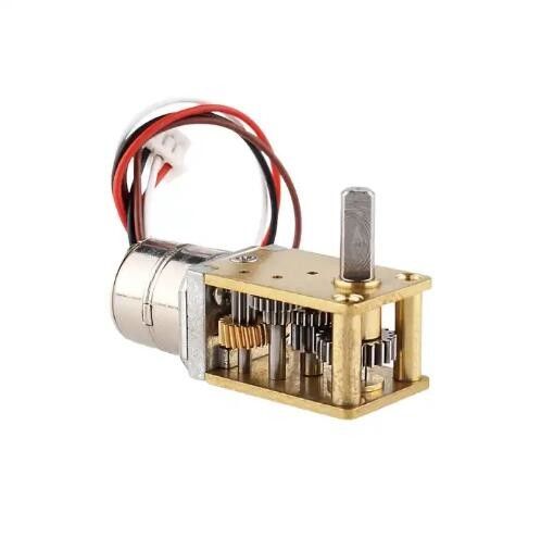12mm 右角DCワームギアモーター 永久磁石 ブラシレスステップモーター